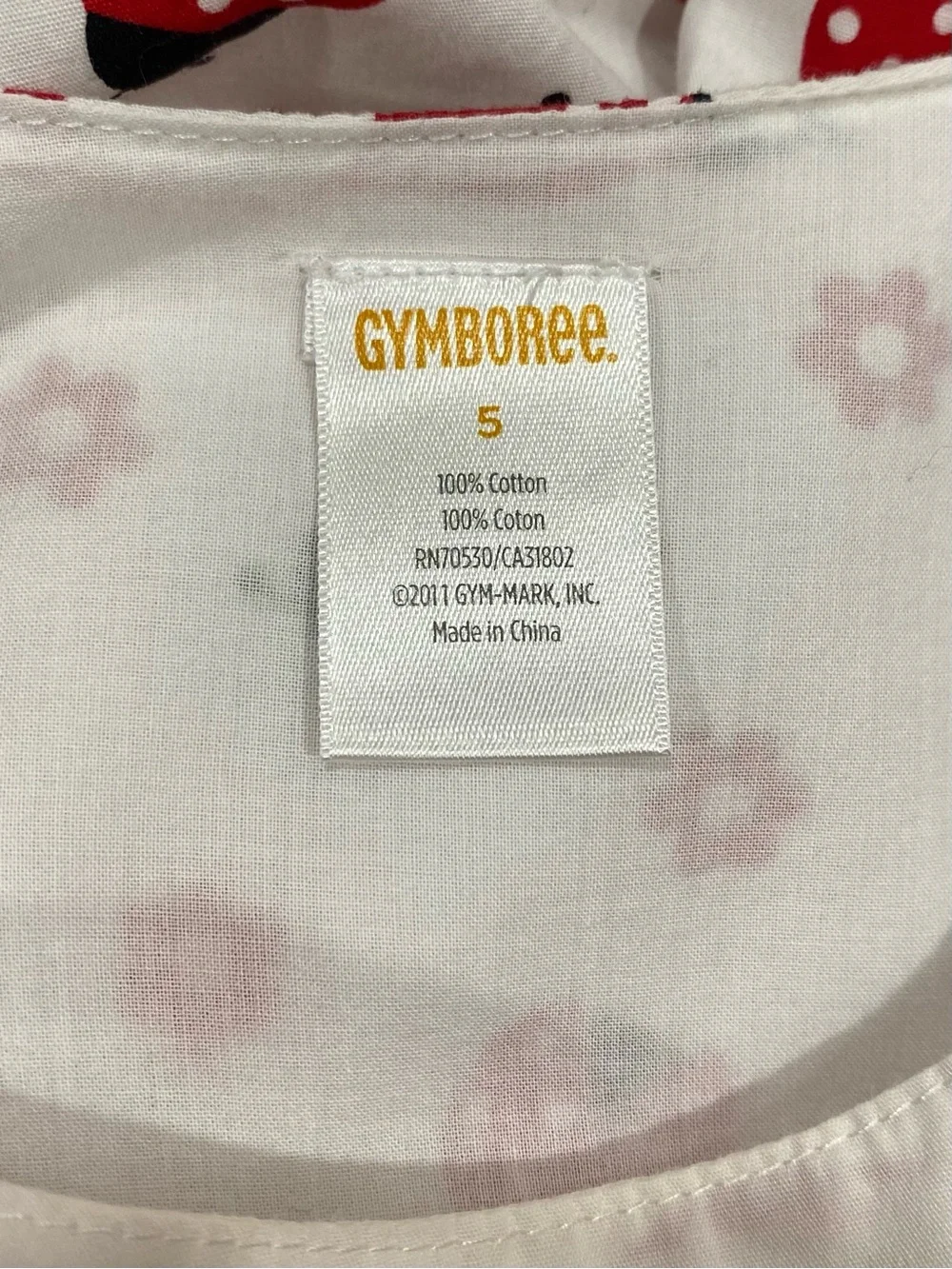 Gymboree Girls Polka Dot Ladybug Red and White Sundress Size 5